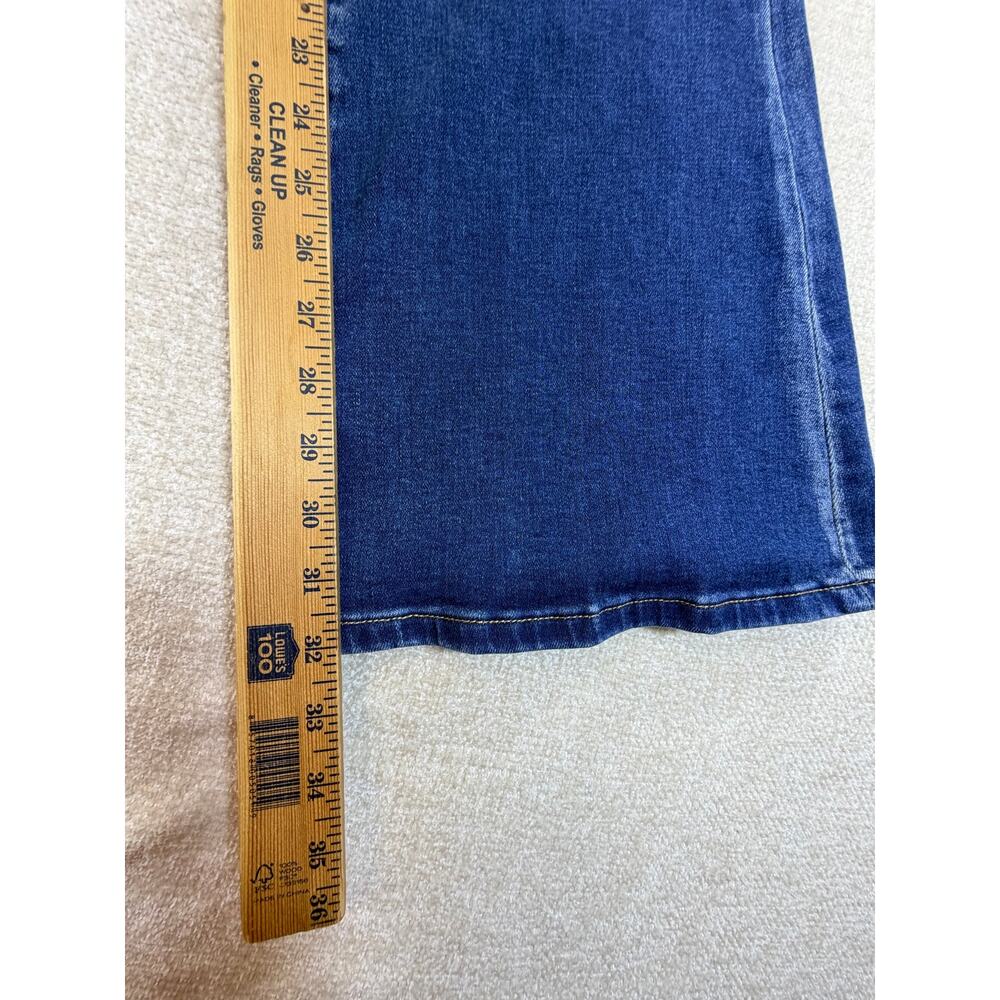Rockin' C Women's 28 Blue Flare Leg 5 Pocket Western Denim Jeans Cowgirl Pants - Picture 6 of 10
